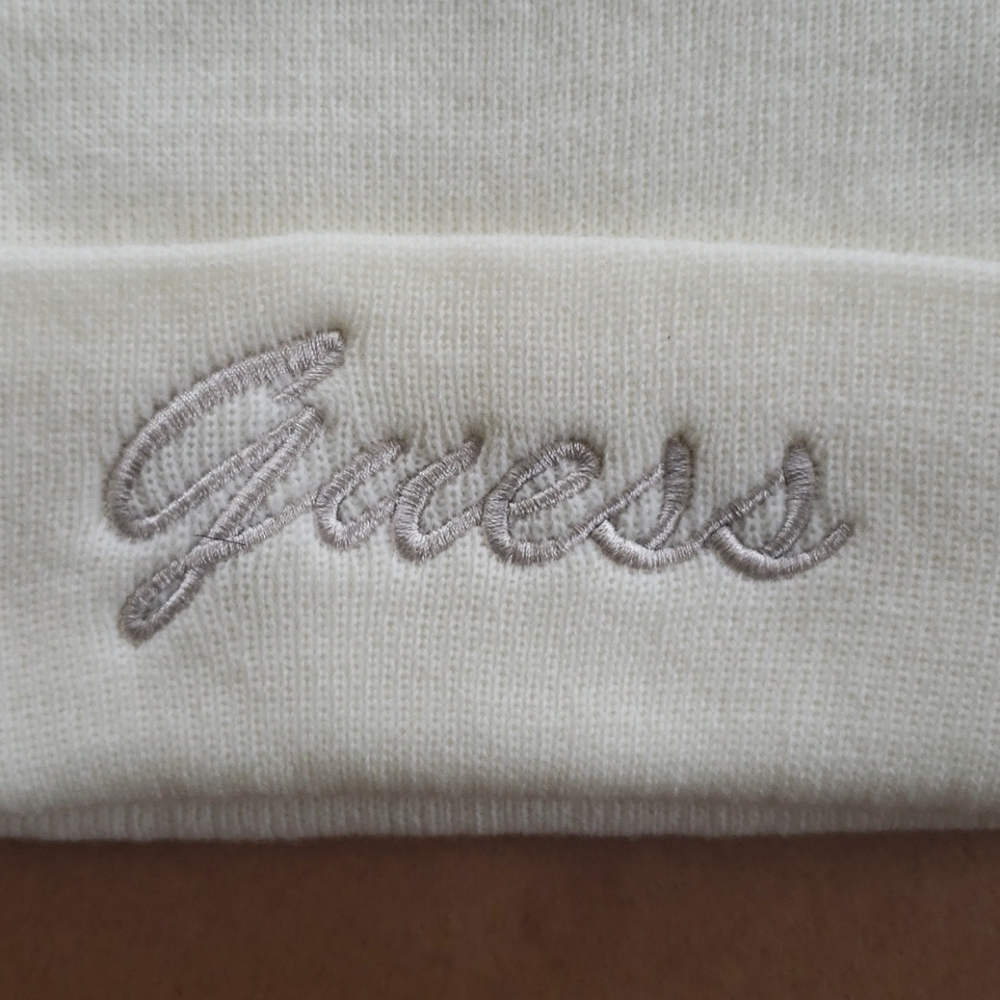 NEW GUESS Rhinestone Cat Ear Beanie - Picture 3 of 5